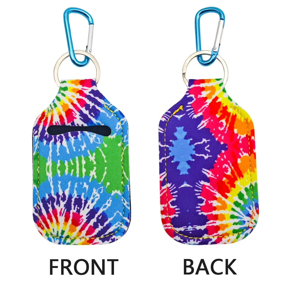 1 Pcs Blue Colored Pattern First Aid Bandage Holder Keychain - Convenient Carry-on Container with First Aid Accessory for Band Aid, Bandage Case Keeper, Aids Holder - First Aid Accessory