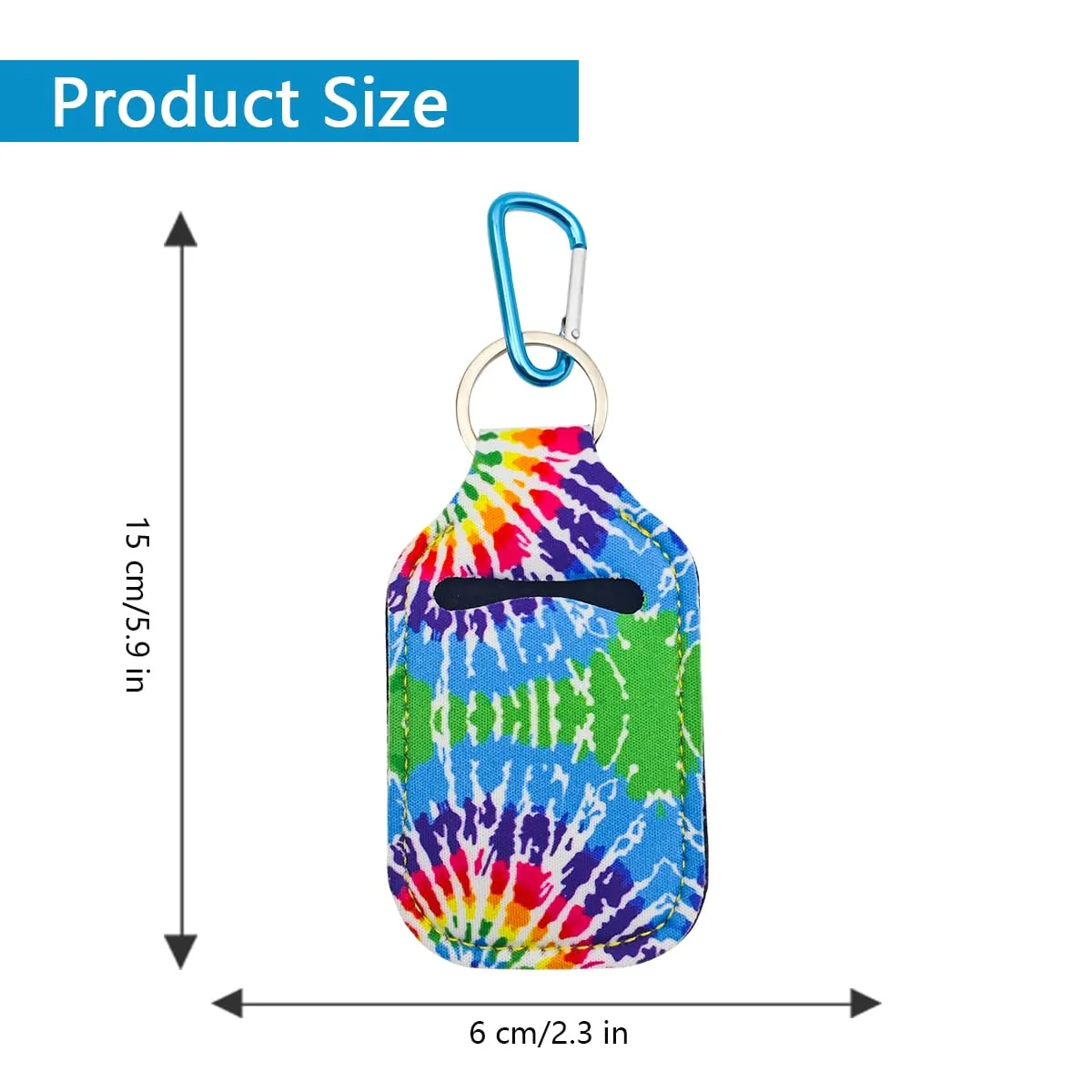 1 Pcs Blue Colored Pattern First Aid Bandage Holder Keychain - Convenient Carry-on Container with First Aid Accessory for Band Aid, Bandage Case Keeper, Aids Holder - First Aid Accessory