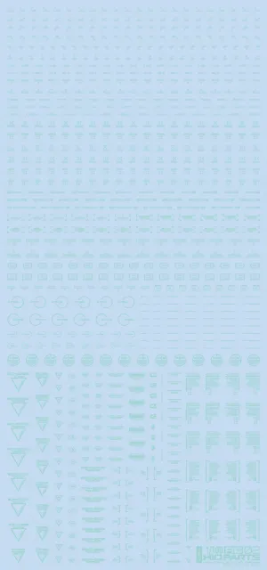 1/100 RB02 Caution Decal Pastel Mint(1pc)