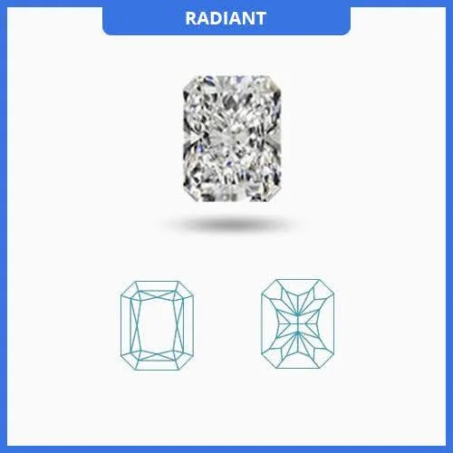 1.10CT I-J/VS Radiant Cut Diamond MDL#D9267-9