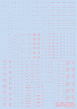 1/144 RB02 Caution Decal Pastel Pink(1pc)