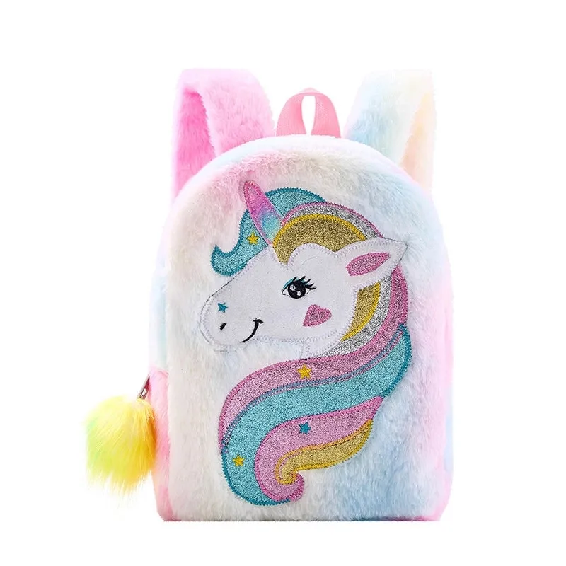 12 Inch Stripe School Kids Backpack