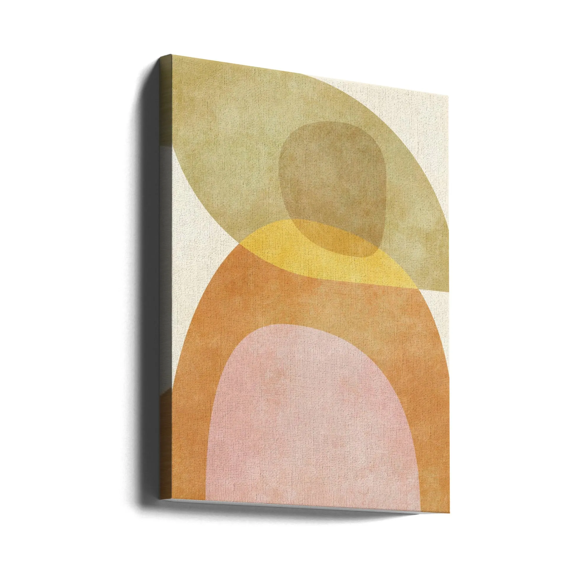 Aqua Shapes3 Kopie - Stretched Canvas, Poster or Fine Art Print