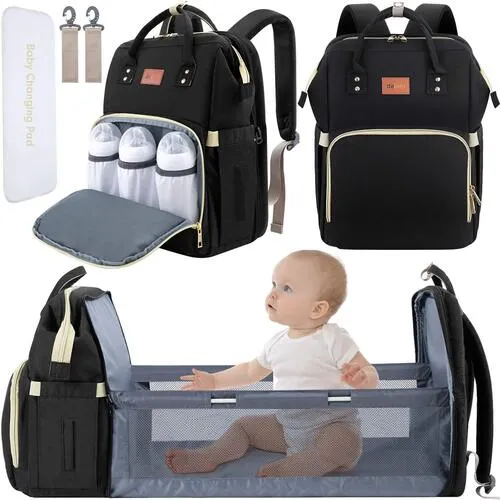 Baby Diaper Bags, Waterproof Diaper Bag Backpack for Moms Dads , Baby Shower Gifts, Large Capacity diaper backpack