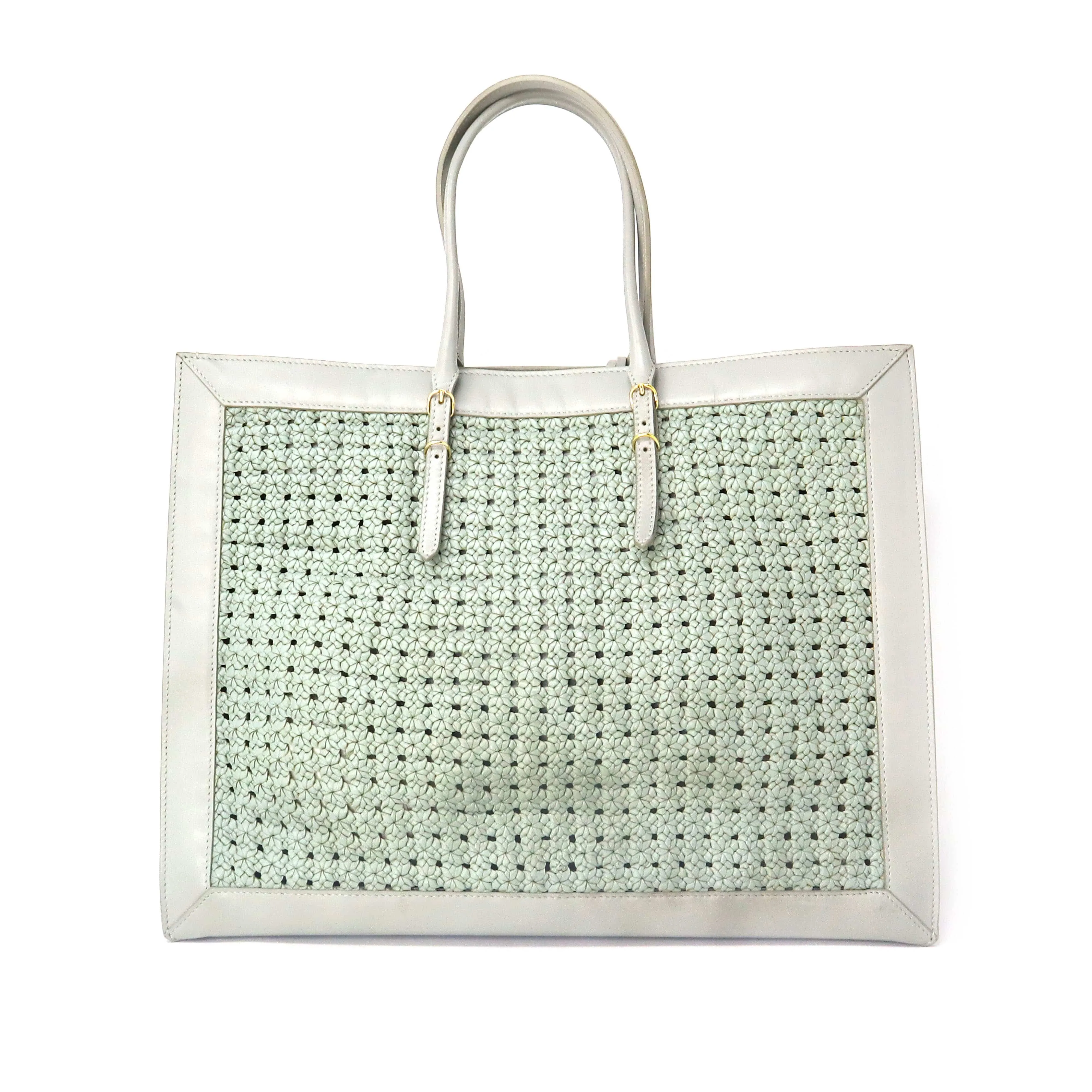 Balenciaga Papier Grey Woven Tote – OL2505