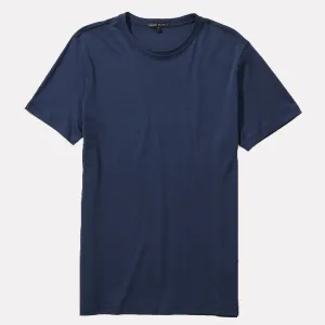 Barakett Short Sleeve Crew Neck Tee-Shirt / Blue Night