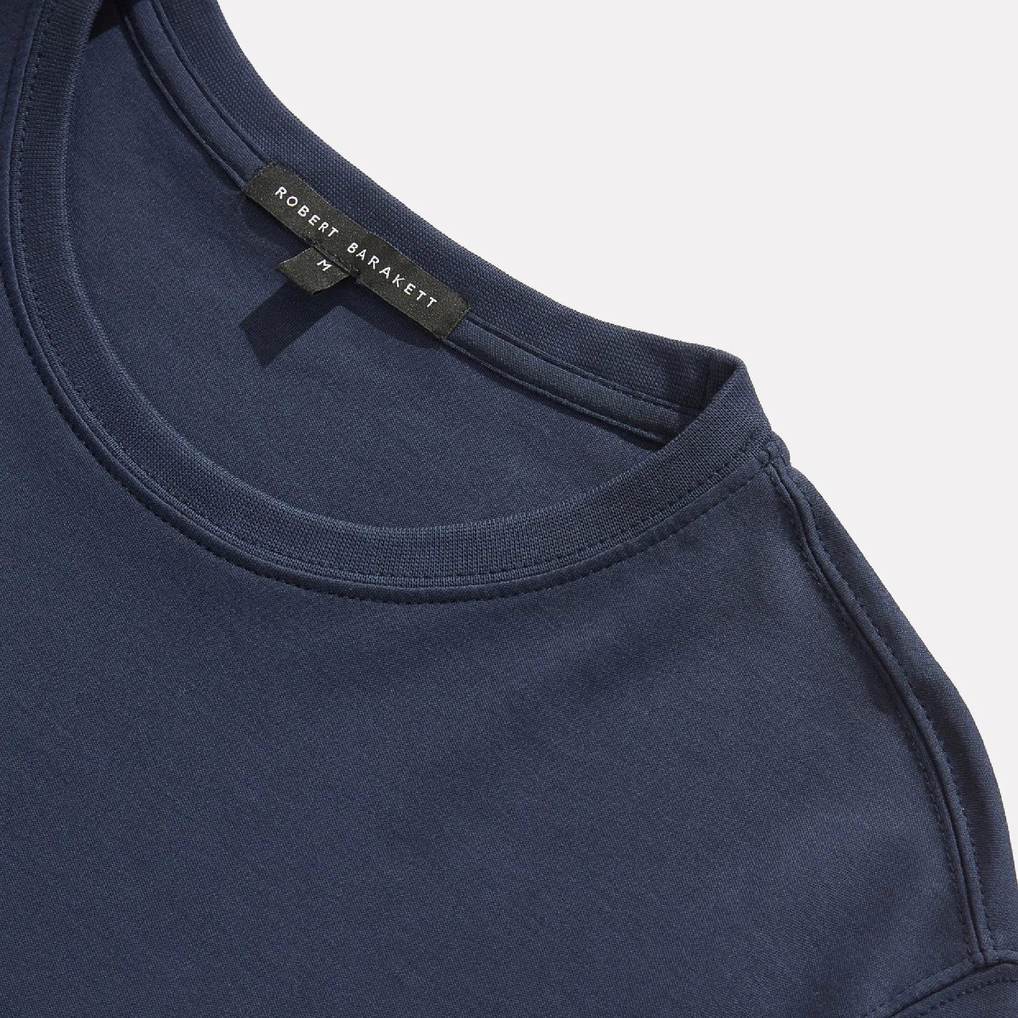 Barakett Short Sleeve Crew Neck Tee-Shirt / Blue Night