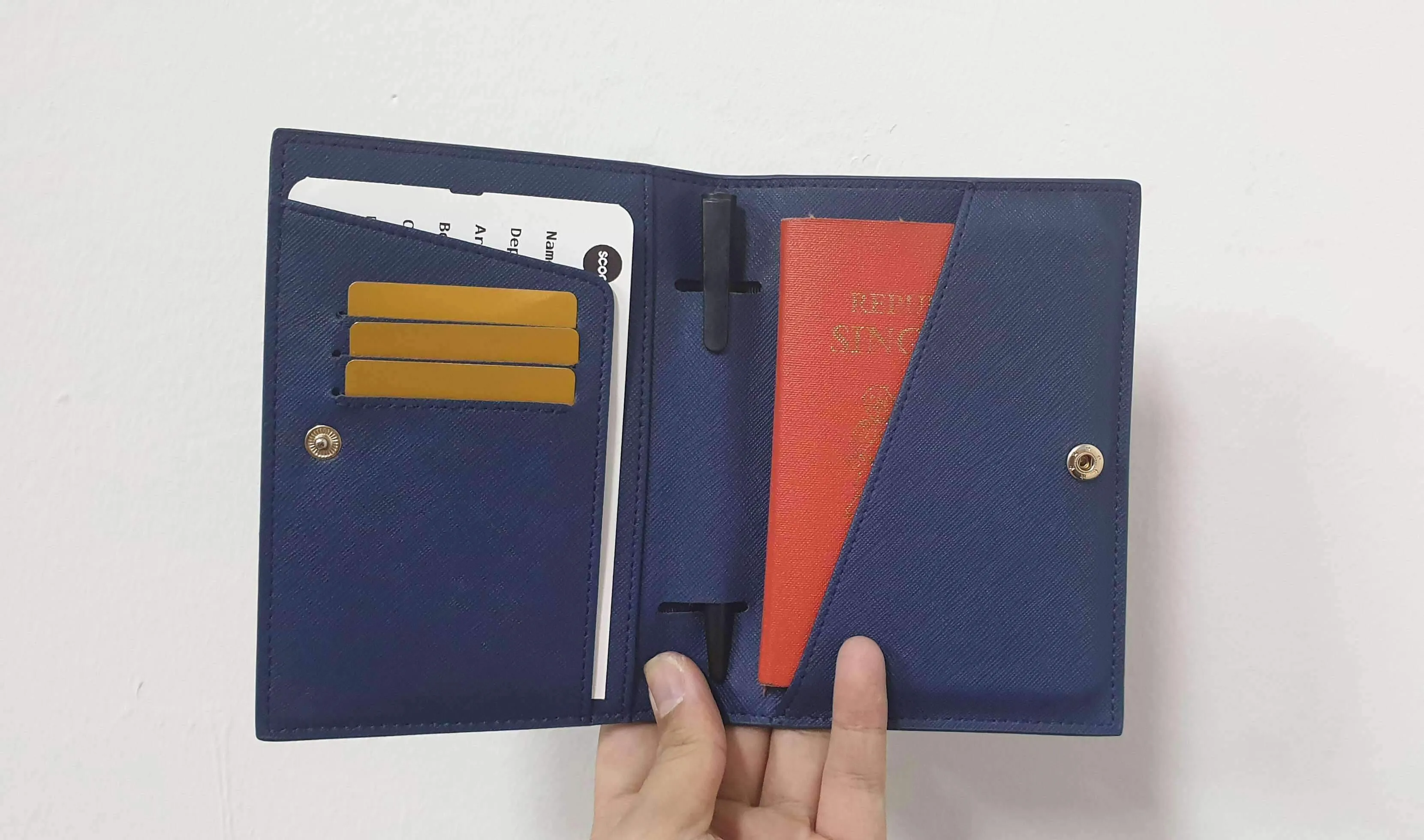 Black - Saffiano Passport Cover