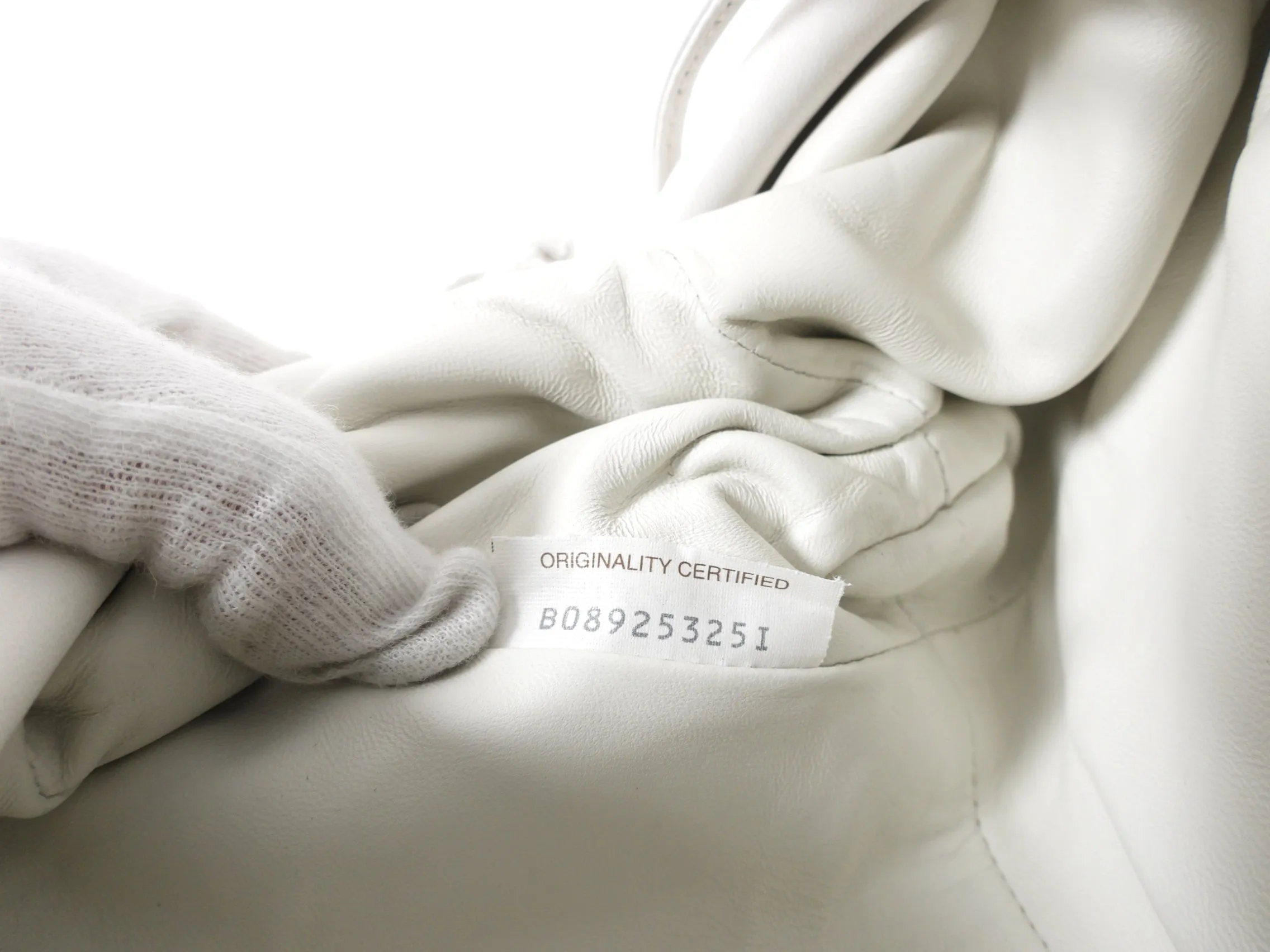 Bottega Veneta White Intrecciato Leather Mini The Pouch Bag