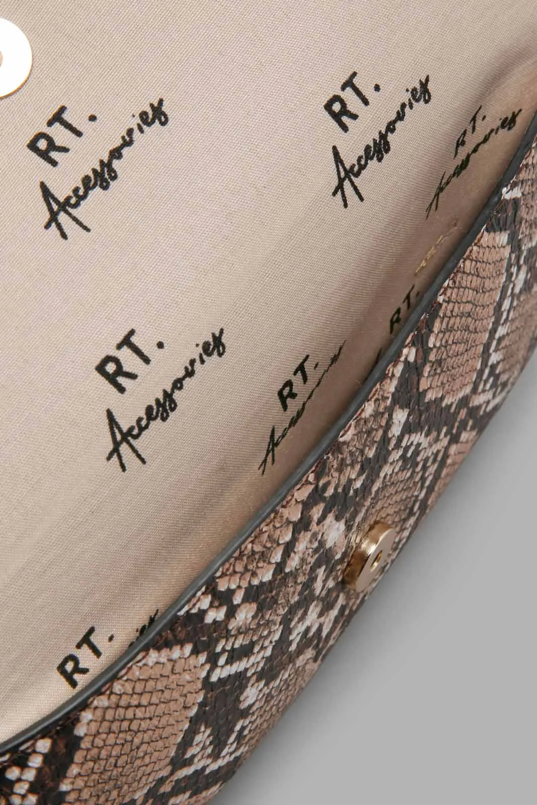 Brown Animal Printed Belt Bag
