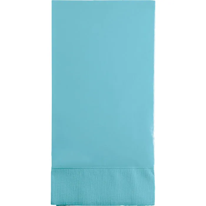 Bulk Pastel Blue 3 Ply Guest Towels (192 per Case)
