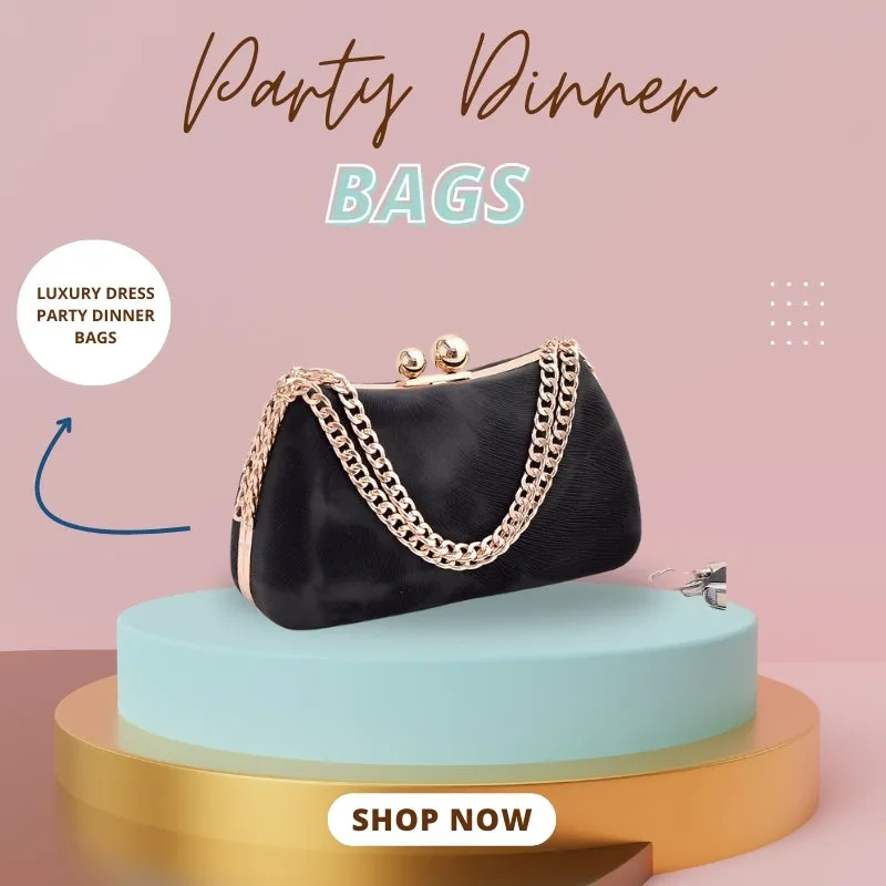 Buy Chain Handbags Fashion Luxury Dress Party Dinner Bags for Women - Fashionzapp