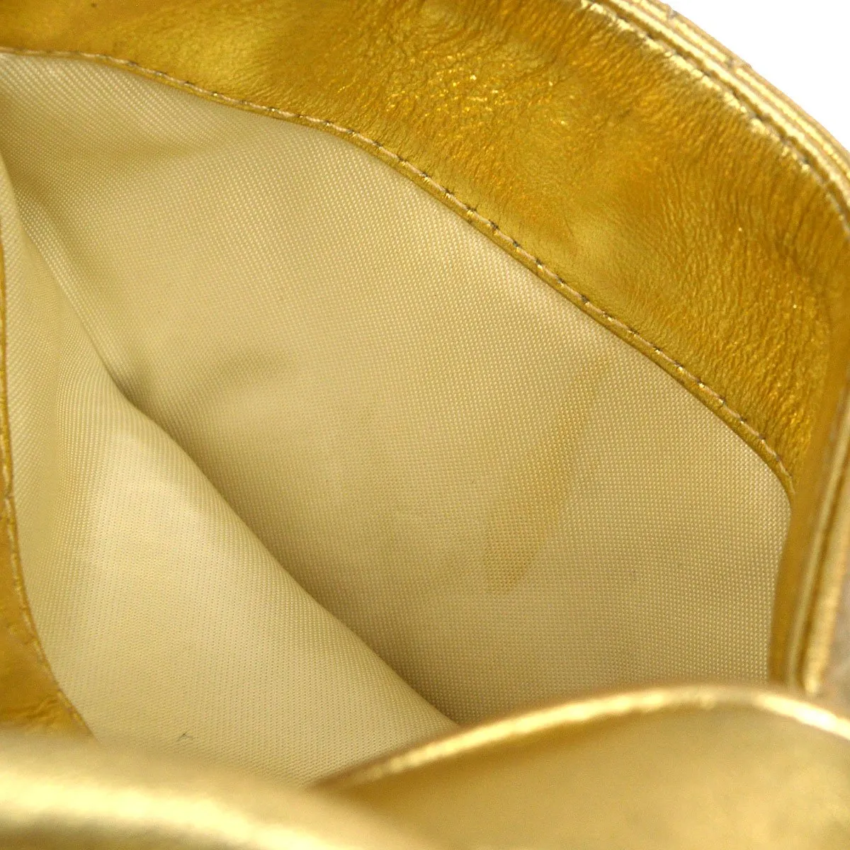 CHANEL 1996-1997 Gold Lambskin Camera Bag Mini 41954