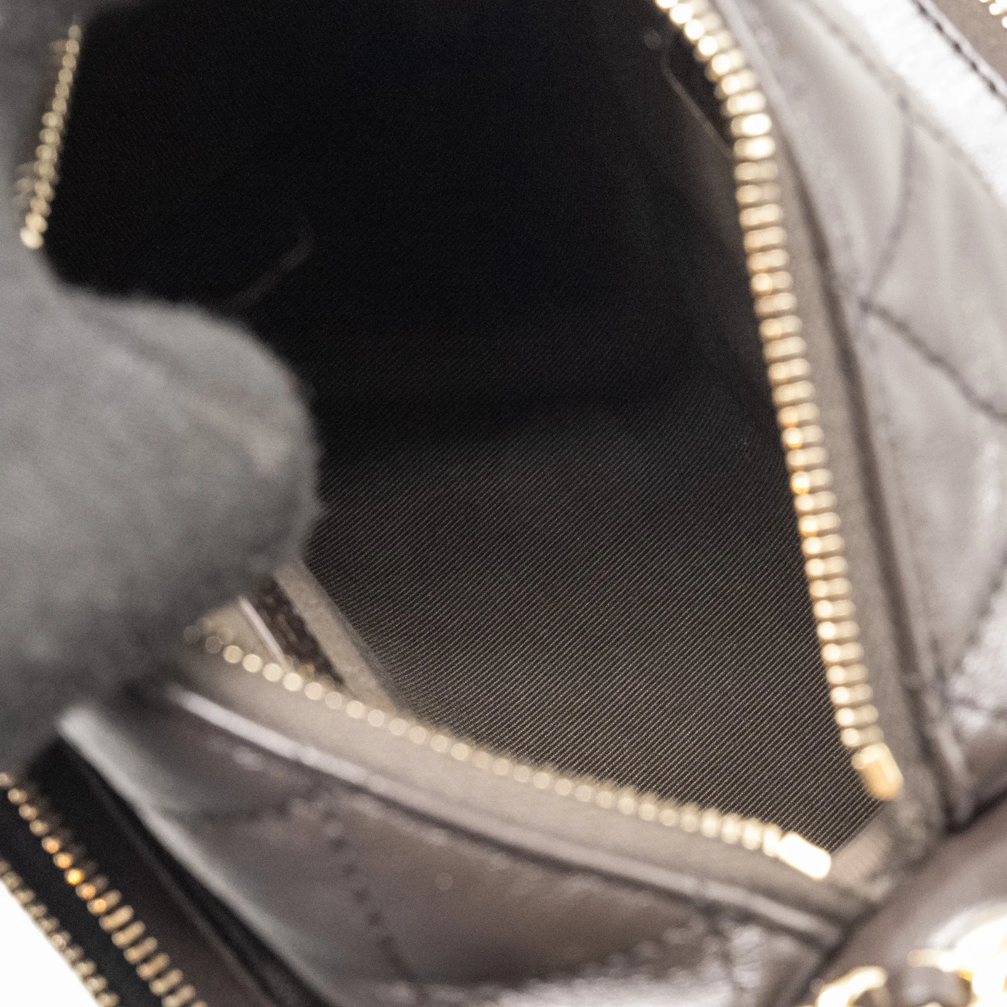 Chanel 24K Small Camera Case Bag Shiny Crumpled Lambskin Dark Brown LGHW