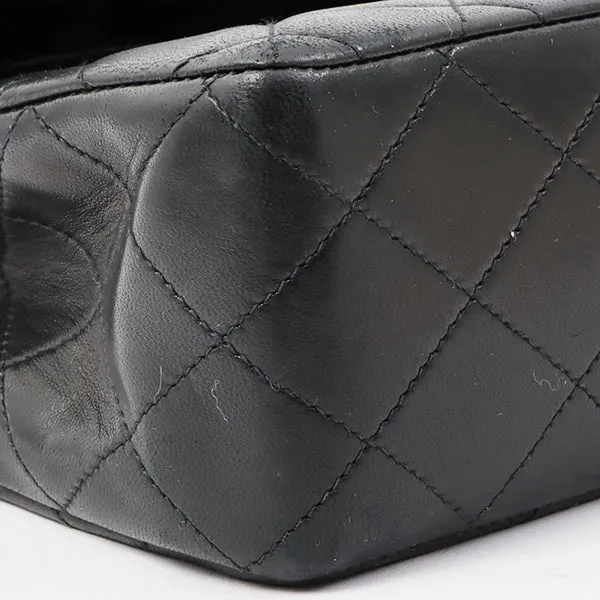 Chanel Around 1992 Made Classic Flap Chain Bag 25Cm Black
