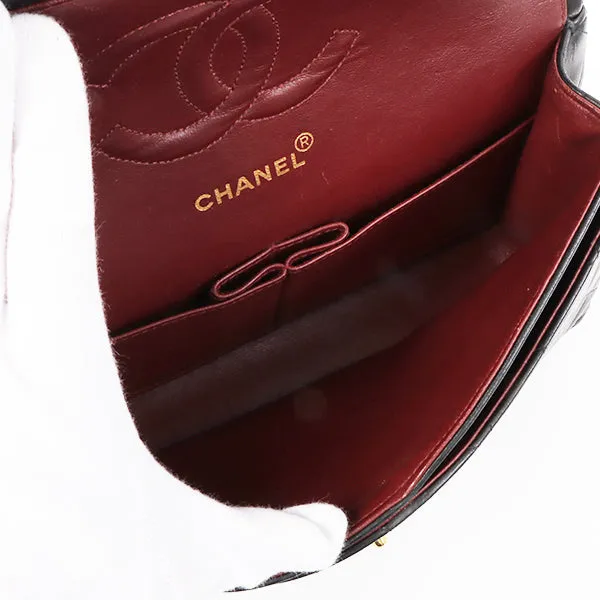 Chanel Around 1992 Made Classic Flap Chain Bag 25Cm Black