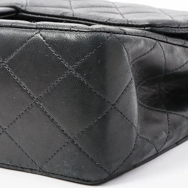 Chanel Around 1992 Made Classic Flap Chain Bag 25Cm Black