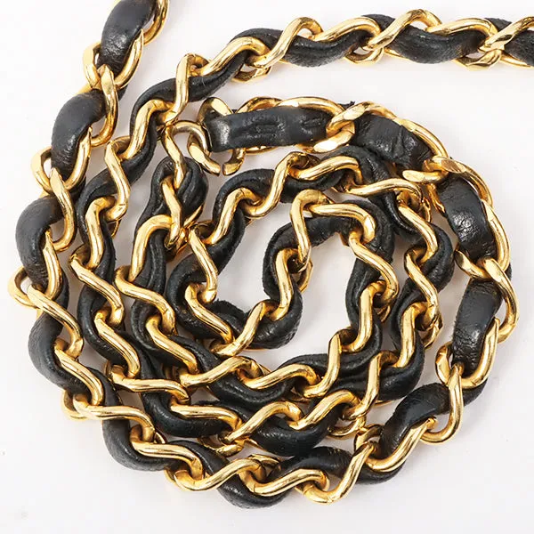 Chanel Around 1992 Made Classic Flap Chain Bag 25Cm Black