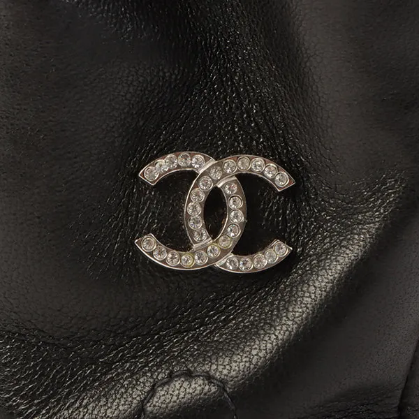 Chanel Around 2001 Made 2.55 Design Stitch Side Cc Mark Chain Bag Black