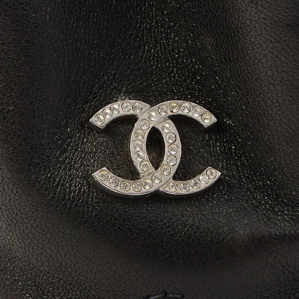 Chanel Around 2001 Made 2.55 Design Stitch Side Cc Mark Chain Bag Black