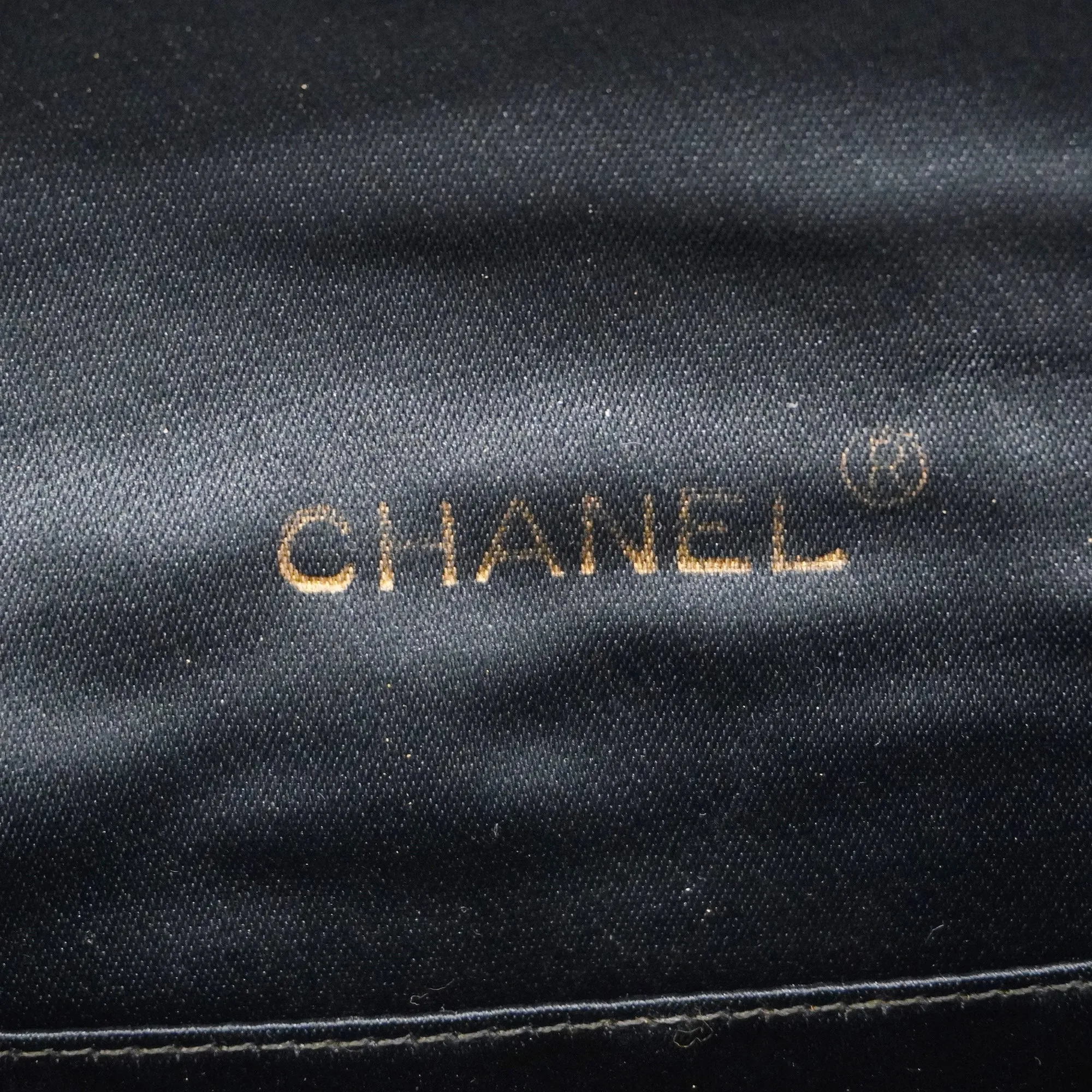 CHANEL  Shoulder Women's Satin Shoulder Bag Black