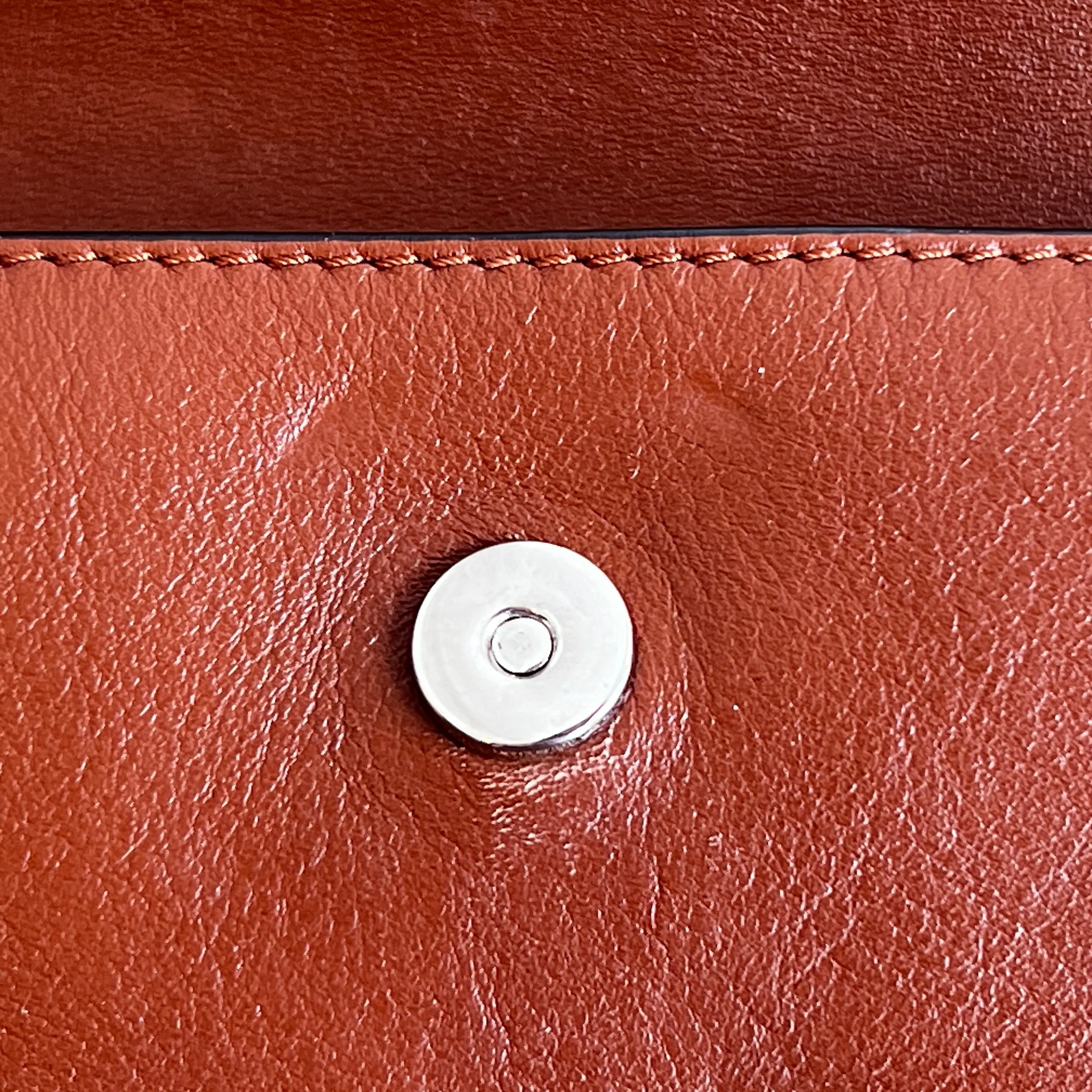 CHLOE Brown Calfskin and Suede Leather Faye Small Crossbody