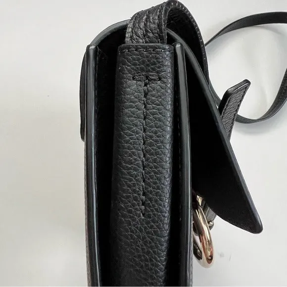 Chloe Faye Small Crossbody All Black Leather