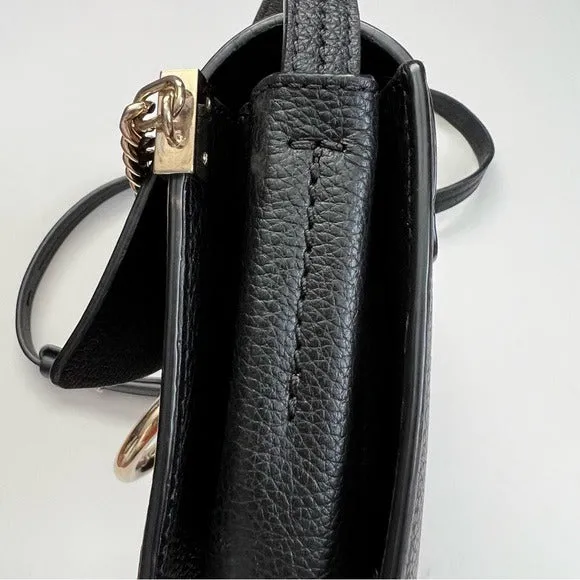 Chloe Faye Small Crossbody All Black Leather