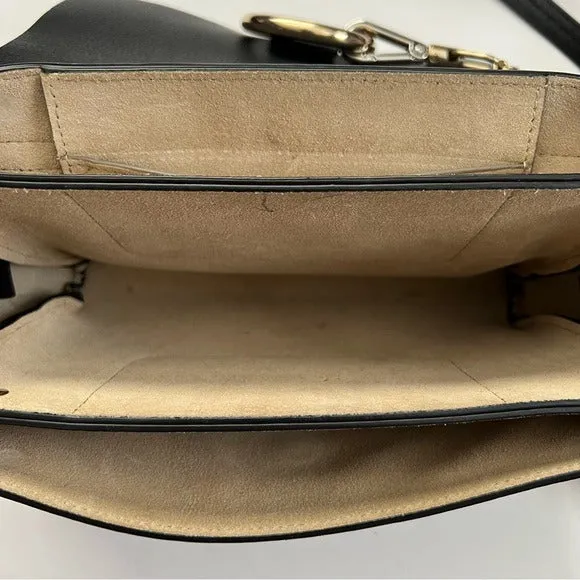 Chloe Faye Small Crossbody All Black Leather