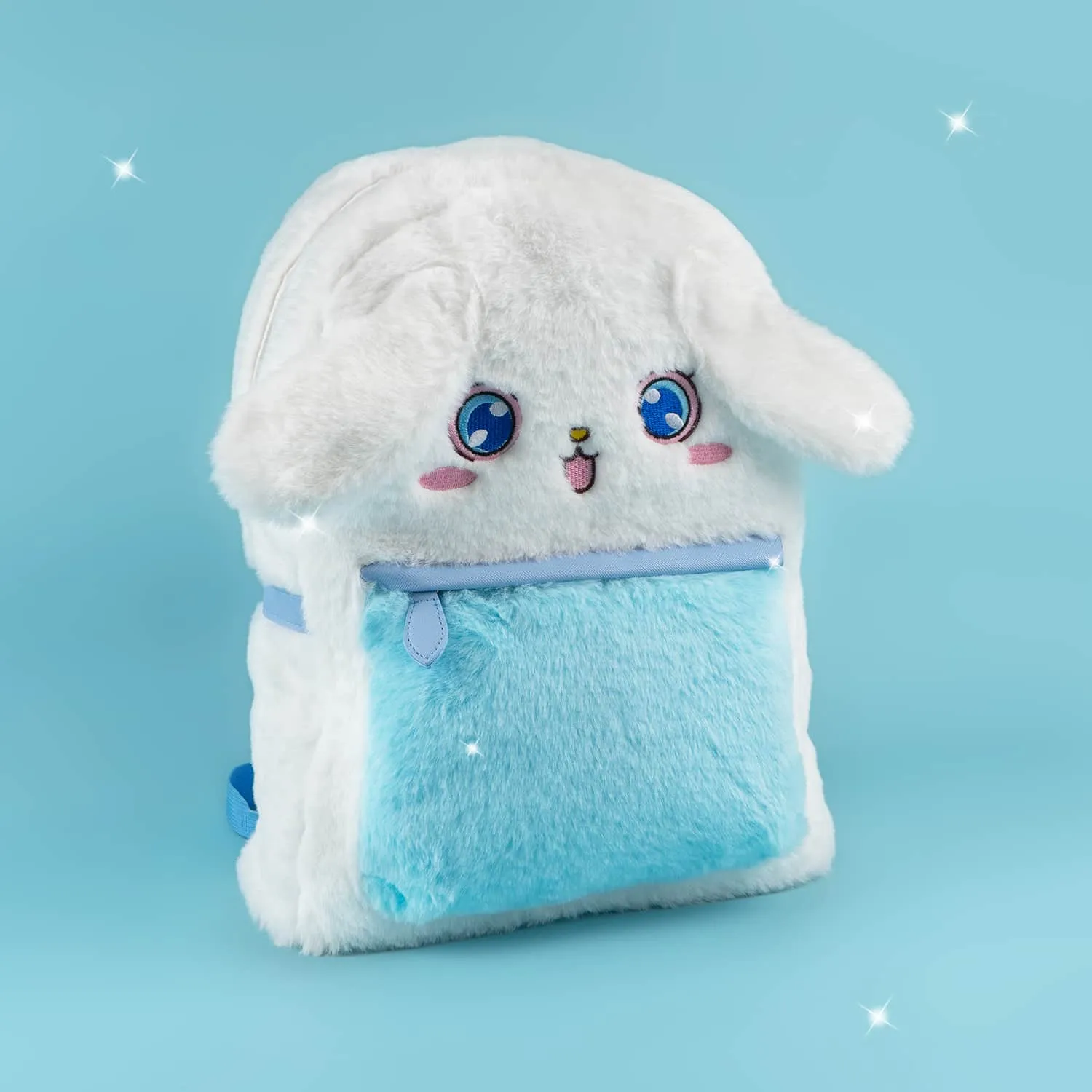 Cinnamoroll Backpack - Anime Blue White Fluffy Bag