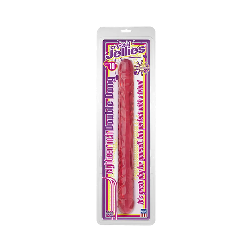Crystal Jellies Double Dong Pink 18