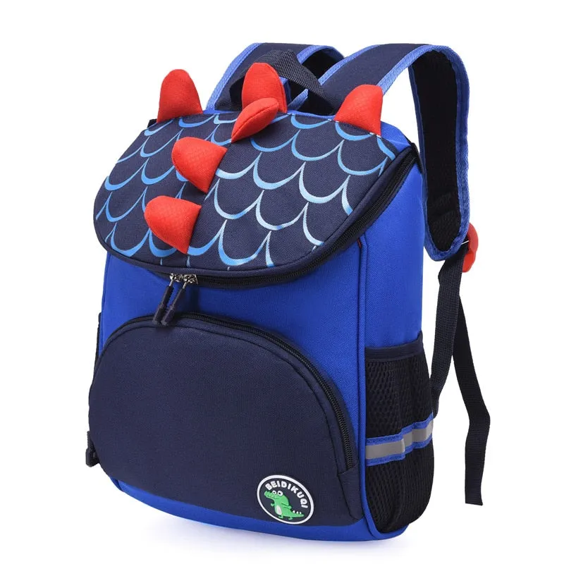 Custom Embroidered Kids Cartoon School Bags Travel Backpack