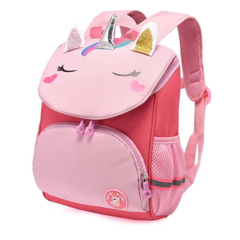 Custom Embroidered Kids Cartoon School Bags Travel Backpack