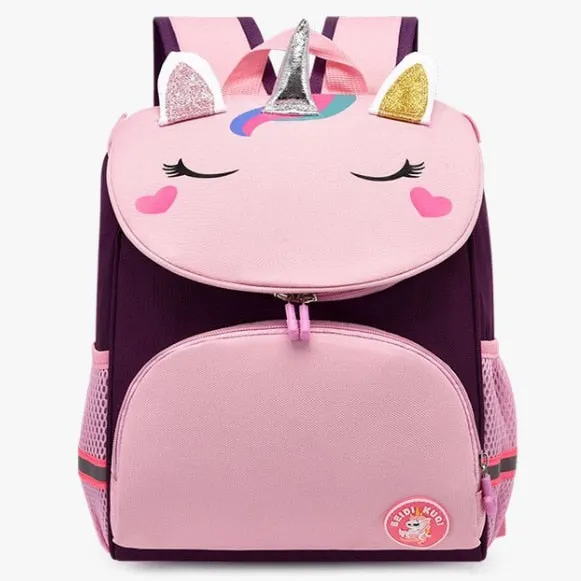 Custom Embroidered Kids Cartoon School Bags Travel Backpack