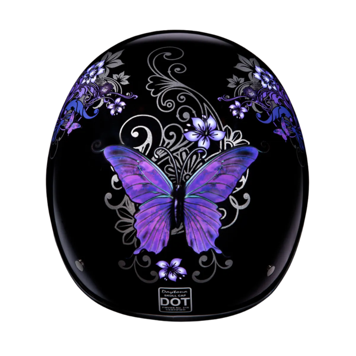 Daytona D.O.T Skull Cap - w/Butterfly Helmet