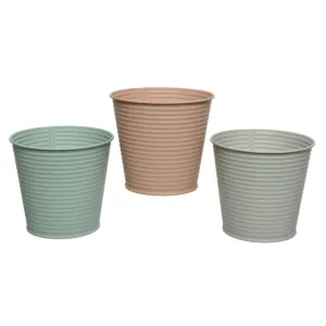 Decoris 15cm Iron Matt Planter (Choice of 3)