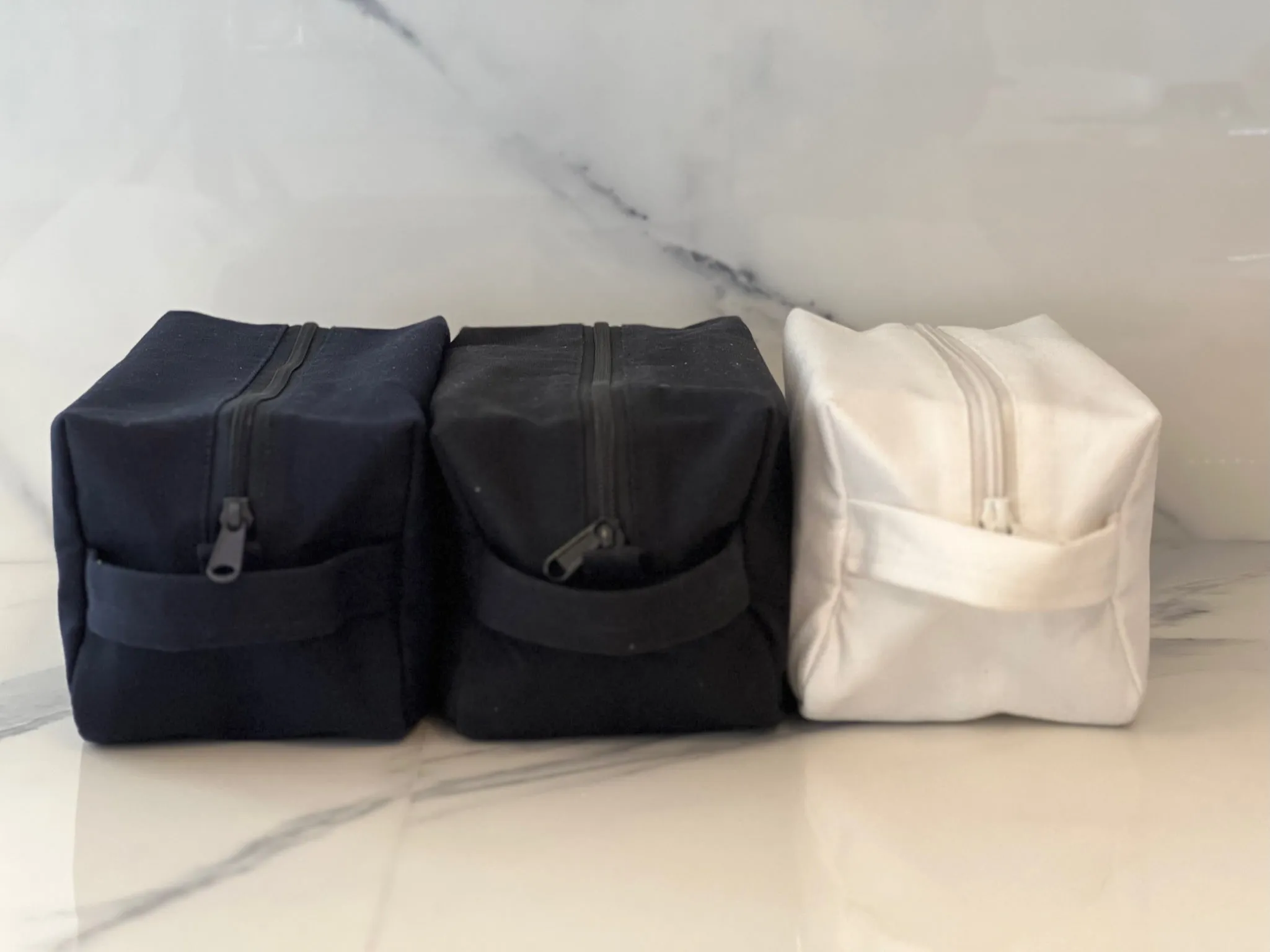Dopp Bag - Natural with Mini Monogram
