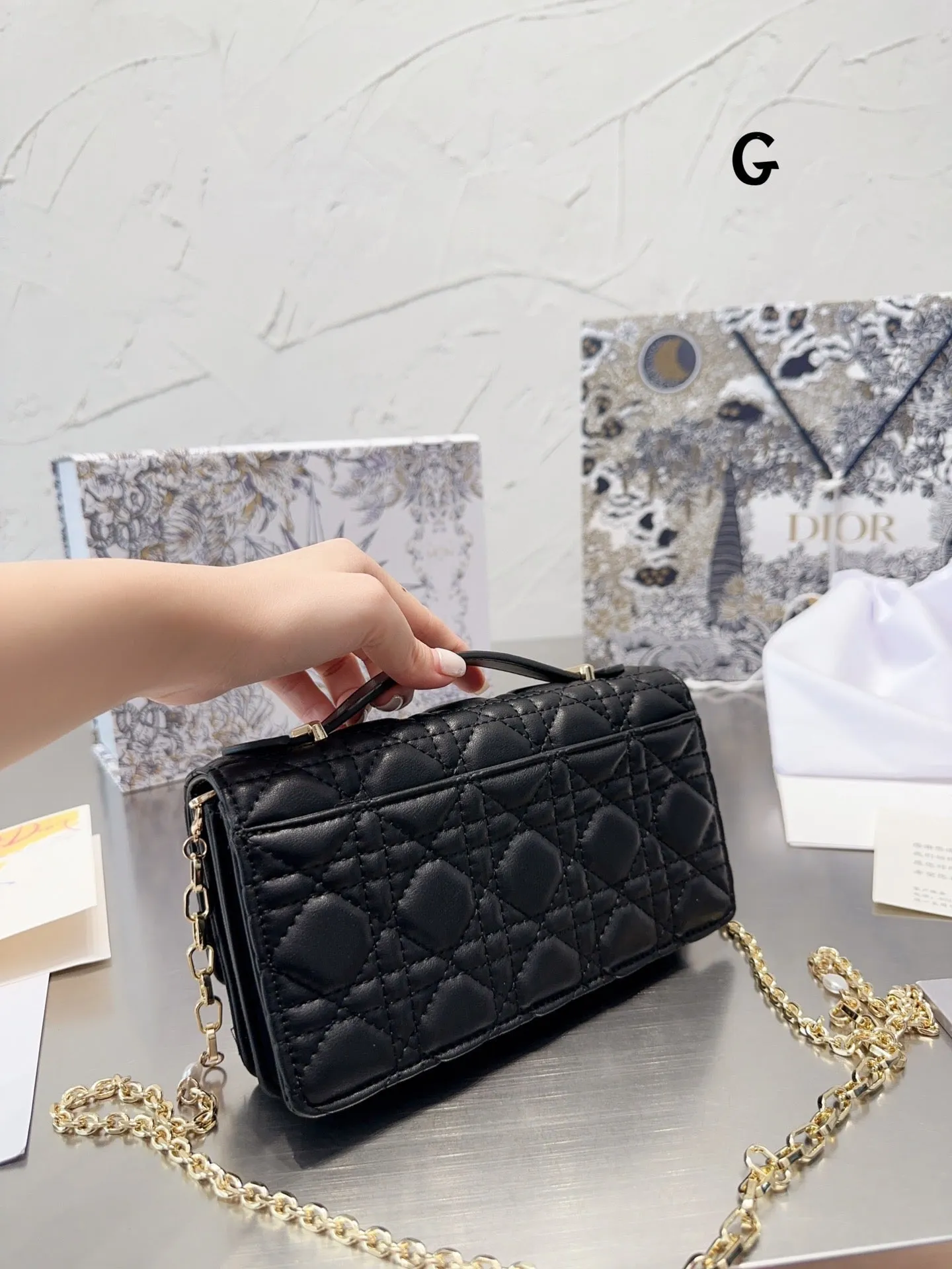DR299 Miss Dior Mini Bag /  8.5 x 4.5 x 2 inches
