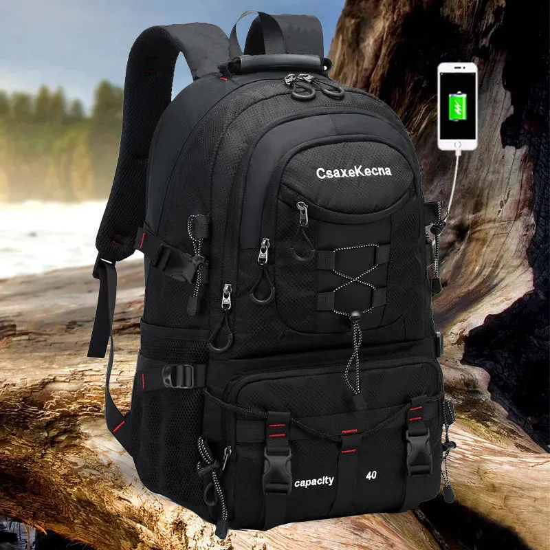 Durable 40L Outdoor Backpack for Hiking and Camping