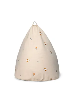 Embroidered Bean Bag, Songbirds Embroidered Bean Bag, Songbirds