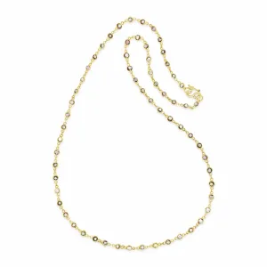 Fancy Multi-Colored Pastel Sapphire Chain in 18KY