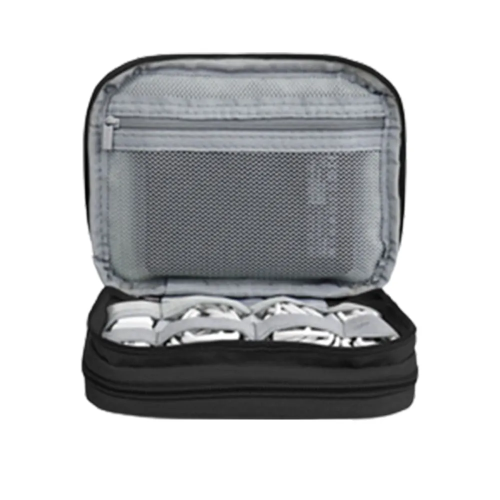 FancyGrab Cable Storage Bag Electronic Organizer Bag Black