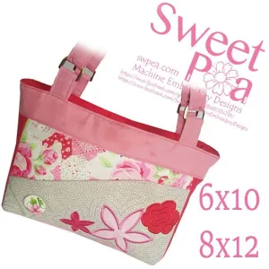 Floral flap bag 6x10 8x12