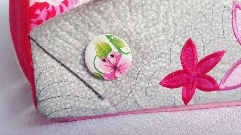 Floral flap bag 6x10 8x12