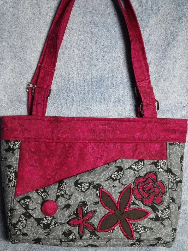 Floral flap bag 6x10 8x12