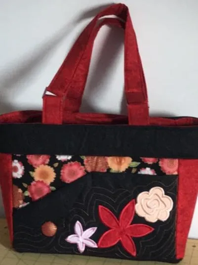 Floral flap bag 6x10 8x12