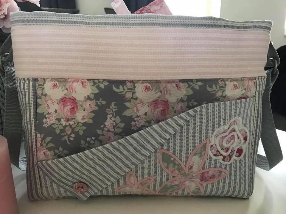 Floral flap bag 6x10 8x12
