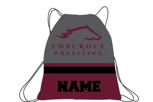 Foxcroft Wrestling Sublimated Drawstring Bag