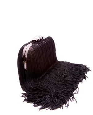 Fringe Clutch - Black