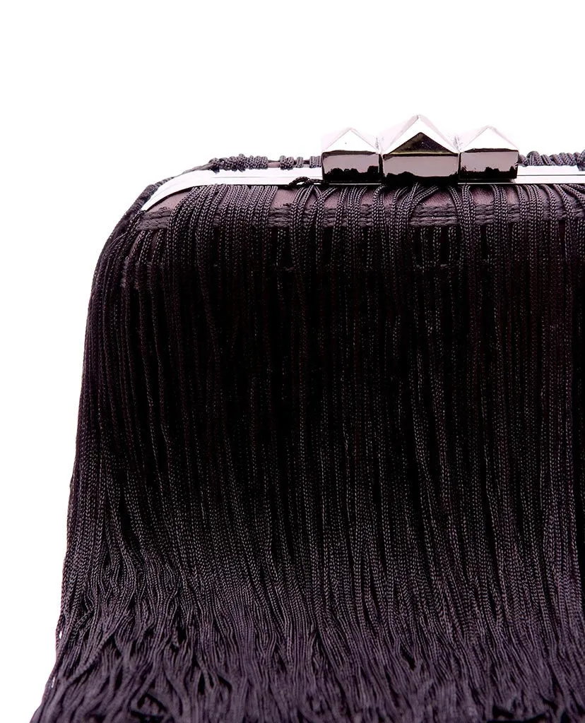 Fringe Clutch - Black